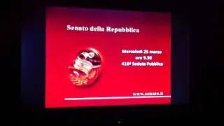 Заставка на тв канале Senato (Италия)