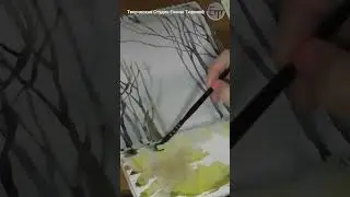 Walk under the rain. Watercolor 