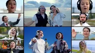 "Луч солнца золотого". Поют Россия, Казахстан и Узбекистан.