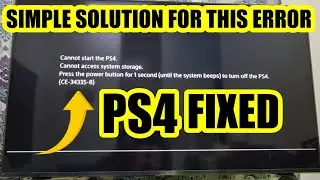 How to fix ps4 cannot access system storage 
