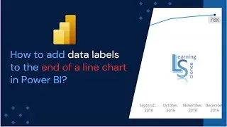 How to add data labels to the end of a line chart in Power BI?
