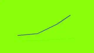 Animated growth line for progress bars and charts presentation green screen video footage
