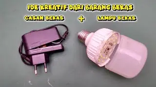 Membuat Lampu Gaming‼️Dari Lampu Bekas + Casan Bekas
