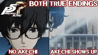 Both True endings ( With and without Akechi ) - Persona 5 Royal