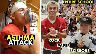 PLAYING FOOTBALL with ASTHMA and ROCK PAPER SCISSORS AGAINST ENTIRE SCHOOL!