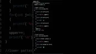 Alphabetical Butterfly Pattern Program in C Language