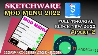how to make mod Manu in sketchware part 2,hide and gone, new method Android 11 working ❤️