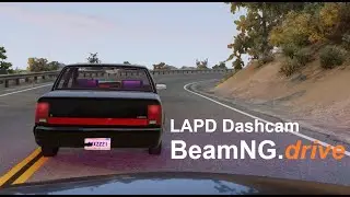 BeamNG.drive - LAPD Pursit ends with Big Crash [Dashcam Video]