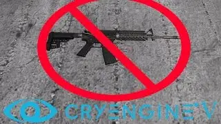Cryengine V / 5 #55 Как убрать оружие в определенных зонах. No Weapons. Equipment pack