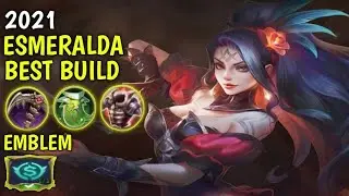 ESMERALDA BEST BUILD AND EMBLEM 2021 // TOP 1 GLOBAL ESMERALDA SESAON 16 // ESMERALDA 1 VS 4 GAMEPLA