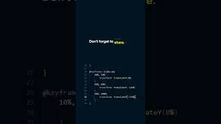 text animation html css #shorts
