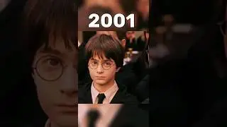 Evolution of Harry Potter (2001 VS 2011) #shorts #harrypotter #youtubeshorts