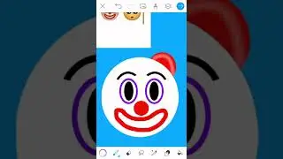 Haciendo el emoji del payaso desde cero. iPhone emoticon #emojichallenge #humor #artedigital #iphone