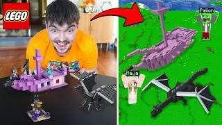 Zbudowałem ZESTAWY LEGO w grze MINECRAFT z DZIEWCZYNĄ!