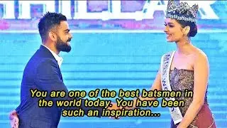 Virat Kohli & miss world Manushi Chhillar--- Indian Of The Year Full  Show HD 2017 watch it!!!