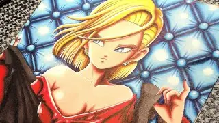 Drawing of C-18 - Dragon Ball Z