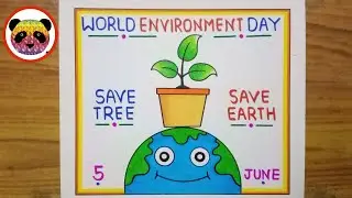 World Environment Day Drawing / Environment Day Drawing / Save Environment Drawing / Poster Drawing
