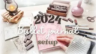 🌿 2024 Bullet Journal Setup Plan With Me