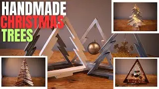XMAS TREES anyone can make || Beginner Woodworking Projects