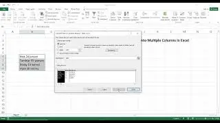 How to Split One Column into Multiple Columns in Excel