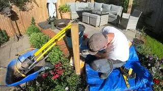 Building a handrail for clients pergola