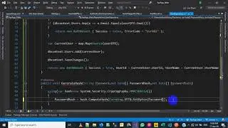 Asp Net Core - RESTFUL API - Authentication - Password Hashing