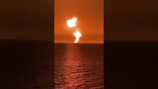 Взрыв в Каспийском море.