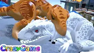 Lego Dinosaurs Lego Jurassic World - Tyrannosaurus Rex vs Indominus Rex about Lego for Children