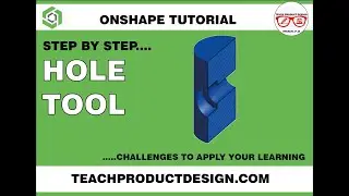Onshape Tutorial. How to create a HOLE ON CURVE? x2 ways of creating TANGENT planes.
