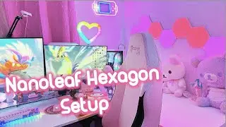 Gamer Girl's DREAM Nanoleaf Panel Setup✨