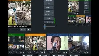 vMIX Live Streaming Youtube dg Handycam & Web Cam External Input Audio dari Mixer | Learning vMix