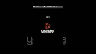 YouTube logo inspired by different decades #youtube #logo