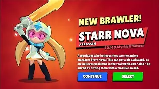 STARR NOVA  | UNLOCK , PINS , VOICE LINES , ANIMATIONS  | BRAWL STARS NEW UPDATE