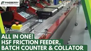 Friction Feeder with Batch Counter and Collator - Pineberry HSF Feeder