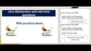 Java Abstraction concept along  with Coding