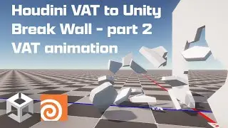 Houdini VAT to Unity Break Wall - part 2 VAT animation