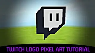 Minecraft Tutorial - Twitch Logo Pixel Art