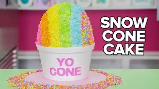 GIANT SNOW CONE CAKE!! | How To Cake It