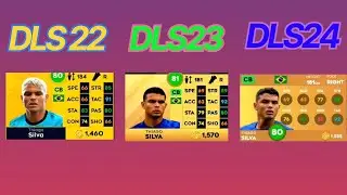DLS 24 VS DLS 23 VS DLS 22 PLAYERS RATINGS | DREAM LEAGUE SOCCER PLAY...