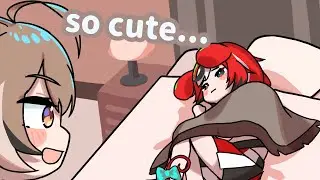 Sleeping Bae is Way Too Cute【Animated Hololive Clip】- Hololive EN