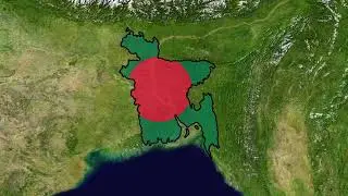Bangladesh Flag Map | Free to Use Stock Footage