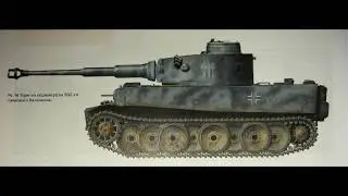 Сборка бумажной модели немецкого танка Panzerkampfwagen VI Ausf. H1, «Тигр» в масштабе 1:35.