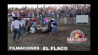 Jaripeo en usa lo aplasto el toro rancho san juan😱😱