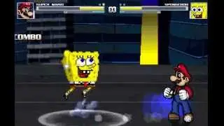 Mugen 1.0: Super Mario(me) vs Spongebob Squarepants(CPU)