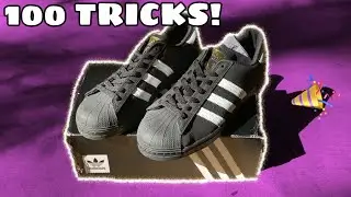 100 tricks in the Adidas Superstars Vulc ADV! | Adidas Superstars Skate Review!