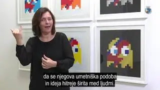 Videovodnik po Invaderjevi razstavi Grafike na papirju