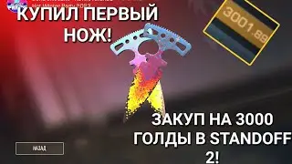 КУПИЛ ПЕРВЫЙ НОЖ! ЗАКУП НА 3000 ГОЛДЫ В STANDOFF 2!