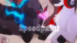 Ikuto and Black Doodle:. Speedpaint (Collab)