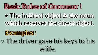 English Grammar | Basic Rules of Grammar 
