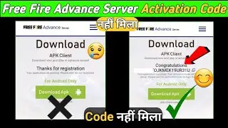 ACTIVATION CODE FREE FIRE ADVANCE SERVER | FF ADVANCE SERVER ACTIVATION CODE PROBLEM |